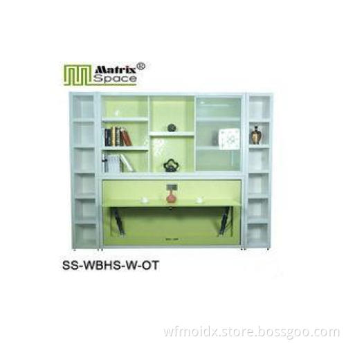 Horizontal Single Space Saving fold away wall beds With Off
